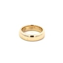 Toe ring in 9K yellow gold with a flower imprint