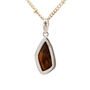 Boulder opal pendant in sterling silver