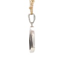 Boulder opal pendant in sterling silver