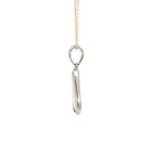 Sterling silver solid white opal pendant