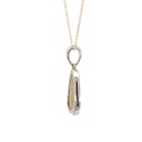 Sterling silver solid white opal pendant