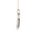 Solid boulder opal pendant in sterling silver