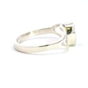 Opal ring in sterling silver with split band