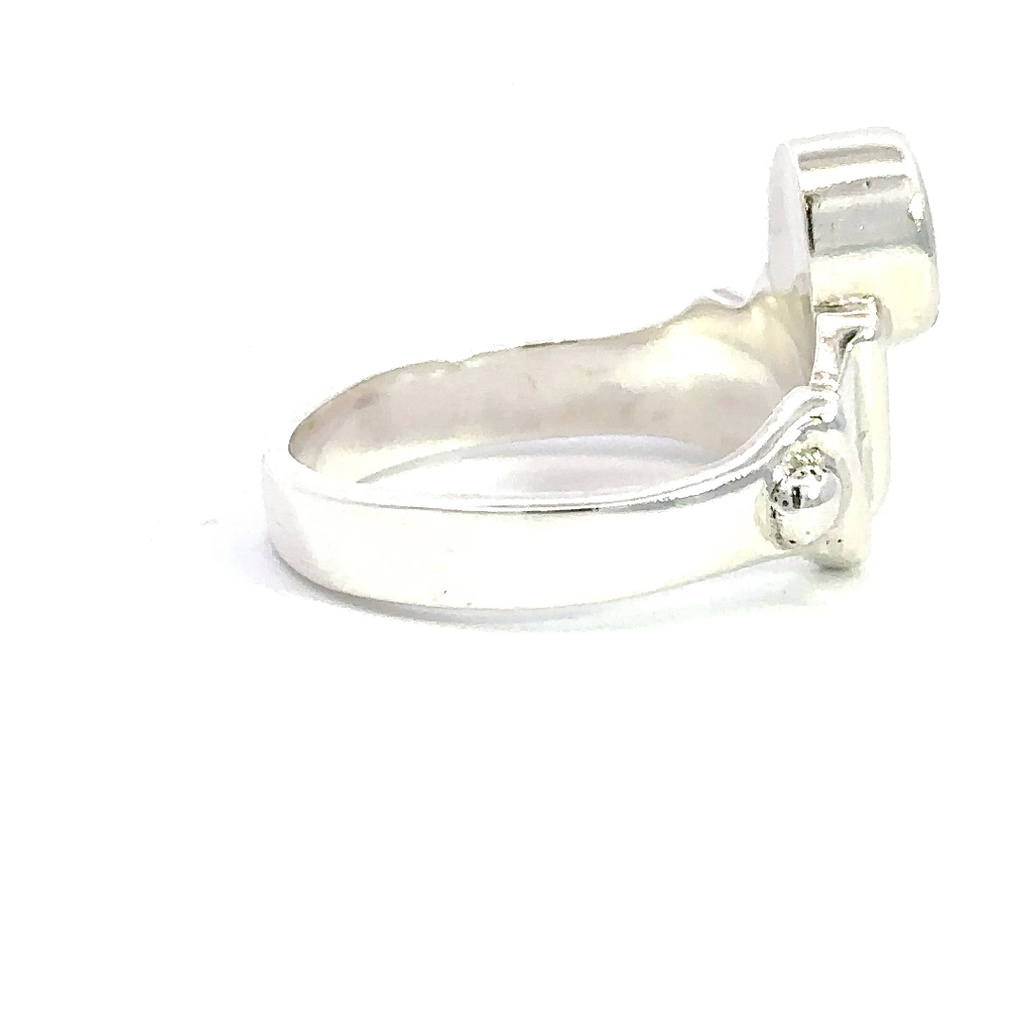 Opal ring in sterling silver