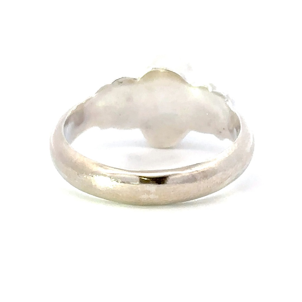 Australian opal ring in sterling silver
