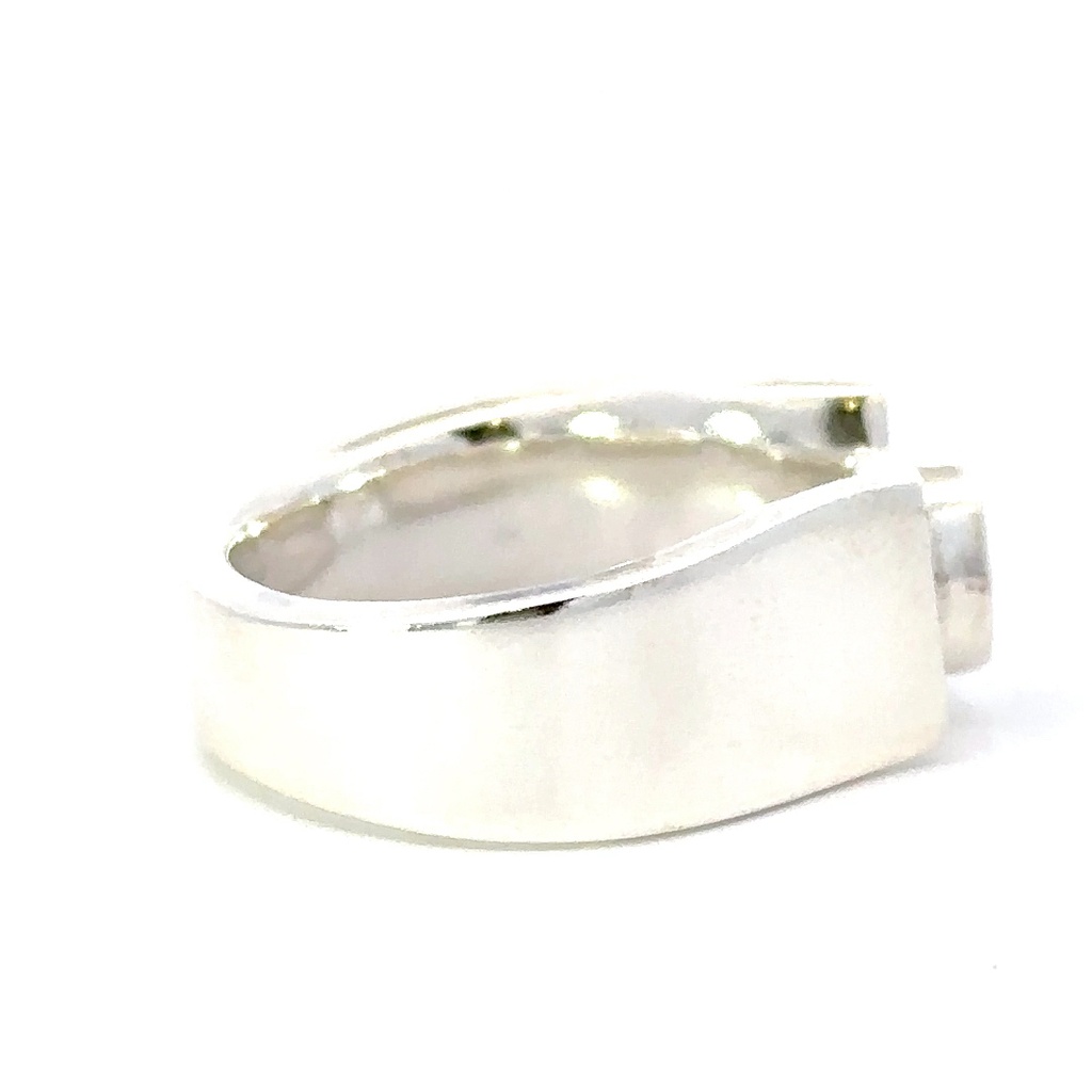 Sterling silver ring with a unique Australian opal