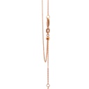 9K rose gold extendable necklace