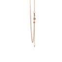9K rose gold extendable necklace