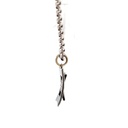 9ct White Gold Blue Sapphire Pendant