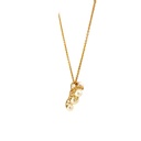 18K Akoya pearl pendant with diamonds
