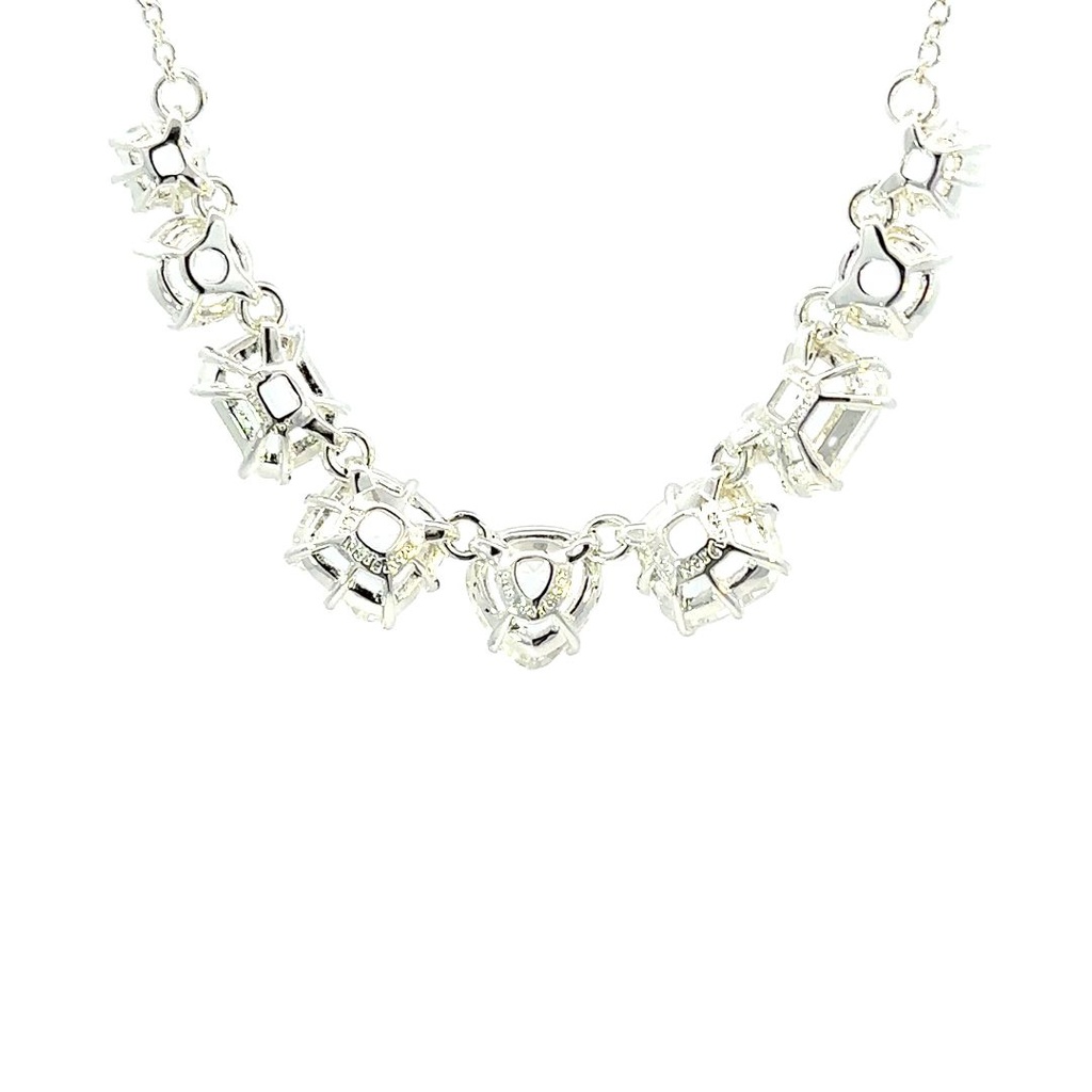 Crystal 9 stone la diamantine necklace