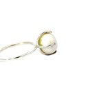 Freshwater pearl ring in a four claw sterling silver setting