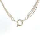 Sterling silver multi strand necklace