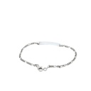 Sterling silver name plate baby bracele