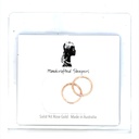 Sleeper earrings in 9K rose gold