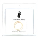 9K 12mm yellow gold sleeper earrings