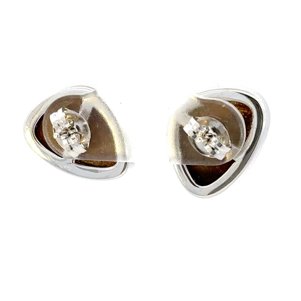 Stunning opal earrings in sterling silver