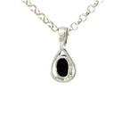 Sterling silver delicate triplet opal pendant