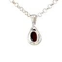 Delicate triplet opal pendant in silver