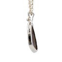 Sterling silver organic blue/green boulder opal pendant