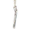 Sterling silver organic blue/green boulder opal pendant