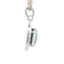 Triplet opal pendant in sterling silver