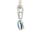Opal triplet pendant with cubic zirconia detail