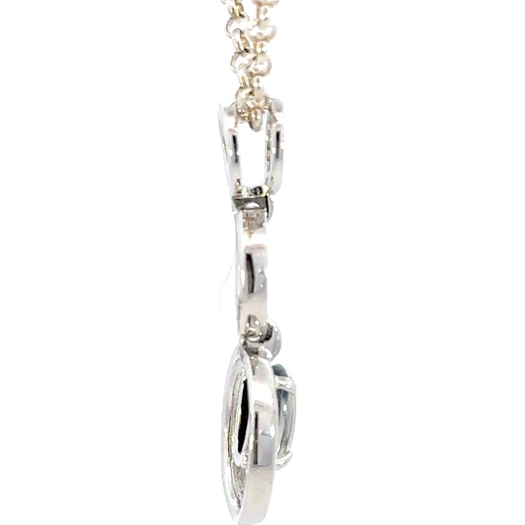 Sterling silver loops with triplet opal pendant