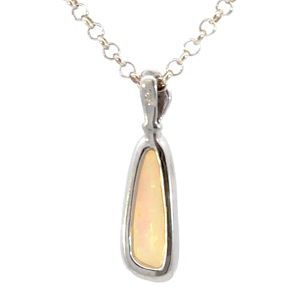 Crystal Opal Pendant Set in Sterling Silver