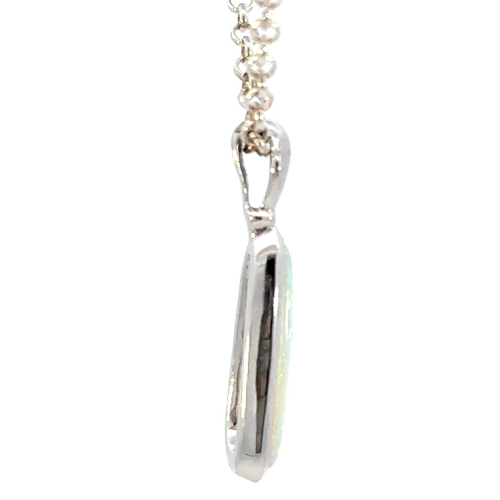 Crystal Opal Pendant Set in Sterling Silver
