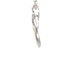 Solid white crystal opal pendant