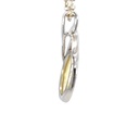 Solid white crystal opal pendant