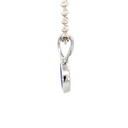 Sterling silver vibrant blue doublet opal pendant