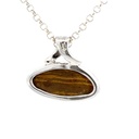 Sterling silver vibrant blue doublet opal pendant