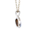 Sterling silver vibrant blue doublet opal pendant