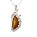 Australian boulder opal pendant in sterling silver