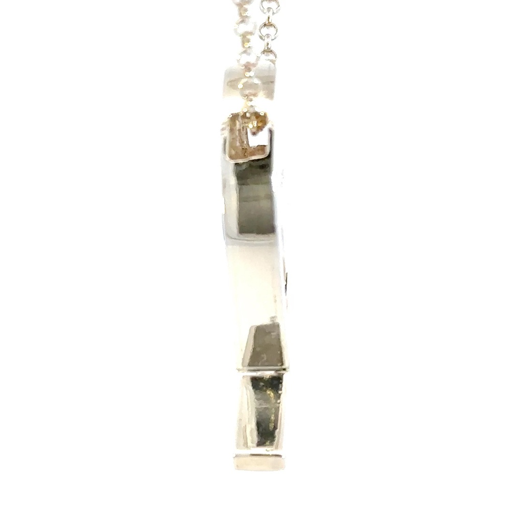 Sterling silver pendant set with an Australian opal