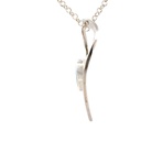 Sterling silver opal pendant in vibrant blue hues