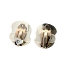 Sterling Silver Large Knot Clip-on Earrings