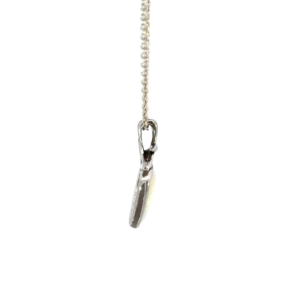 Solid South Australian Opal Pendant in Sterling Silver
