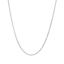9k White Gold Cable Necklace in White Gold