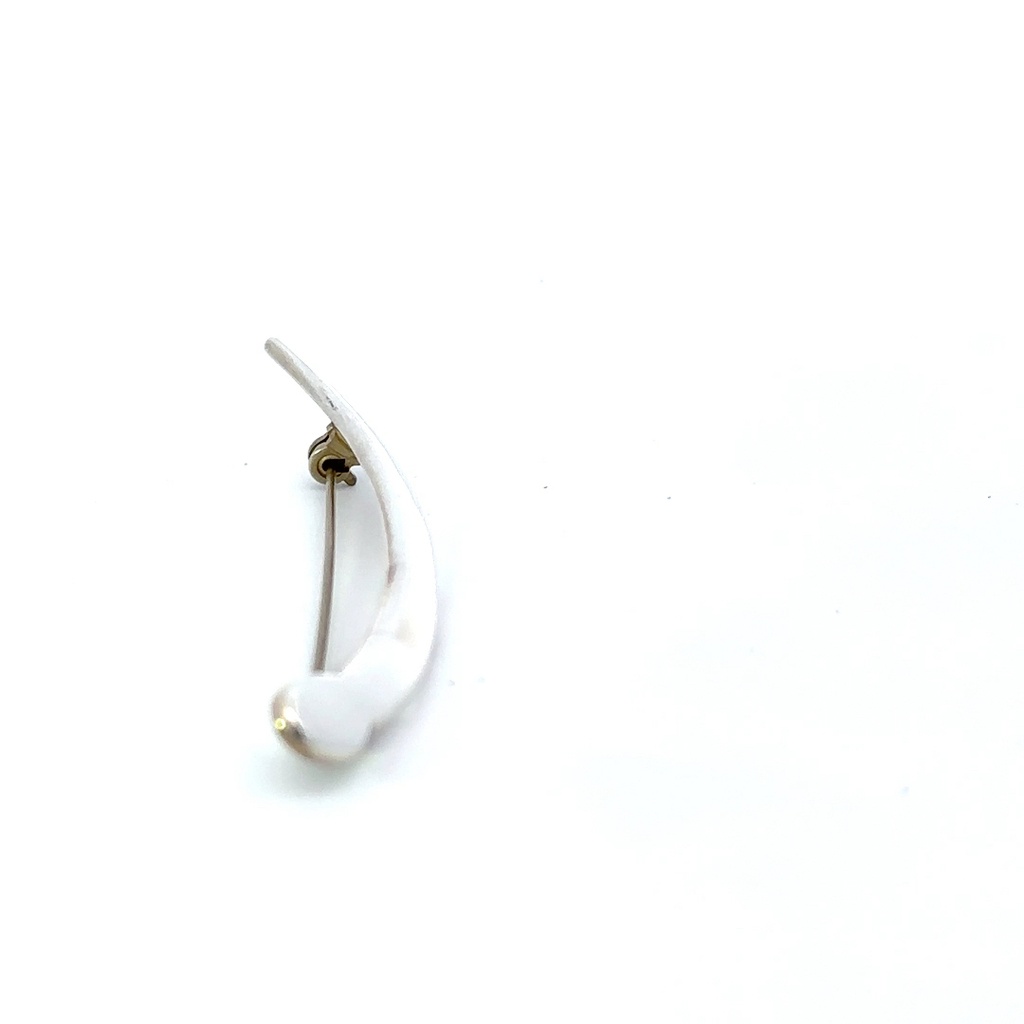 Swoosh brooch in sterling silver