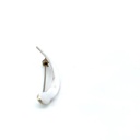 Swoosh brooch in sterling silver