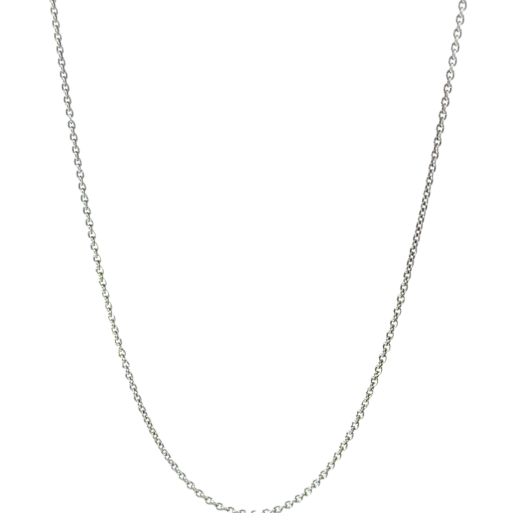 Fine Cable Necklace in a 40cm Length in Sterling Silver