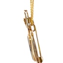 Doublet opal brooch and pendant in 18K gold