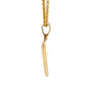 14K inlaid Australian crystal opal pendant