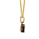 Dainty Australian boulder opal pendant set in 18K