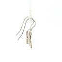 Silver Small Alcides Butterfly Earrings