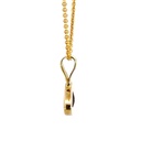 14K yellow gold opal pendant in blues and greens