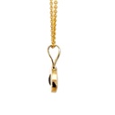 14K yellow gold opal pendant in blues and greens